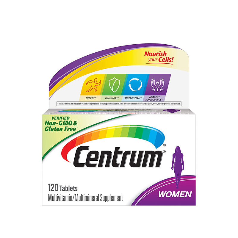 Centrum Multivitamin for Women, Multivitamin/Multimineral Supplement – 120 Tablets