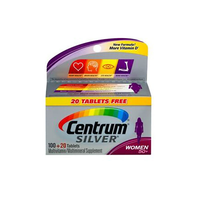 Centrum Silver Women 50+ Multivitamin – 120 Tablets