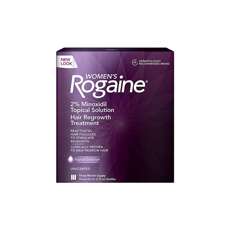 Women’s Rogaine 2% Minoxidil Topical Solution Hair Regrowth Treatment (3-Month Supply)