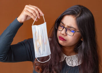 Is the mask getting damaged by makeup